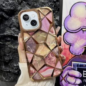 3d Hexagonal Iphone 14 Pro Gold