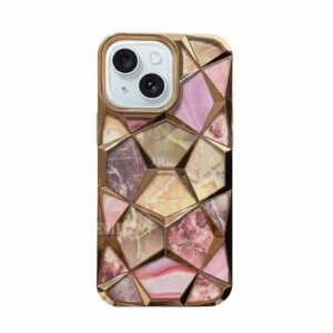 3d Hexagonal Iphone 14 Pro Gold