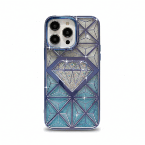 3D Spark Diamond Cut Iphone 14 Pro Max Blue