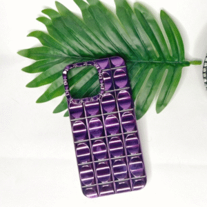 3D Spark fingerprint cut Iphone 15 Pro Purple