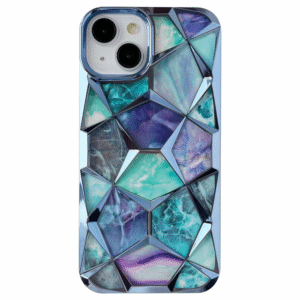 3d Hexagonal Iphone 14 blue