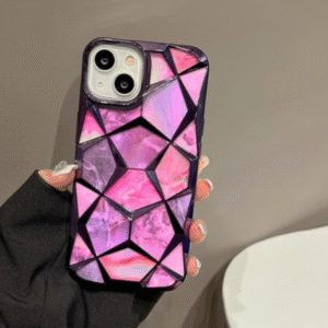 3d Hexagonal Iphone 14 Pro Max Purple