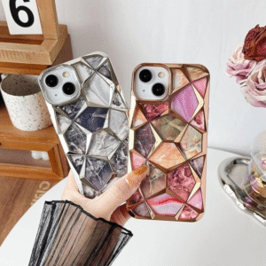 3d Hexagonal Iphone 14 Pro Max Silver